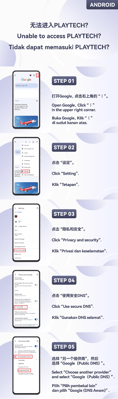 Android Steps