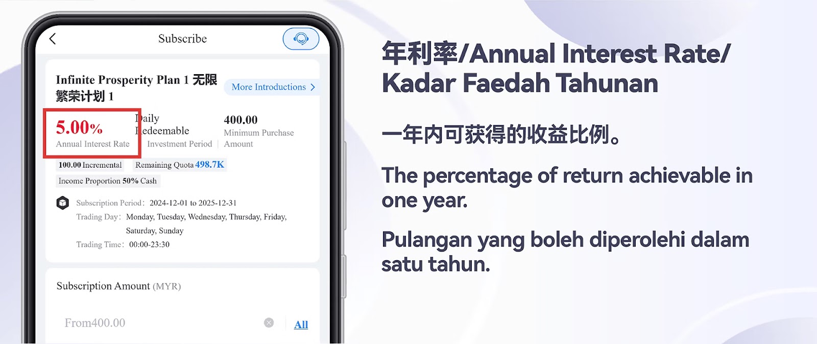 Interest FD H5 Term 2