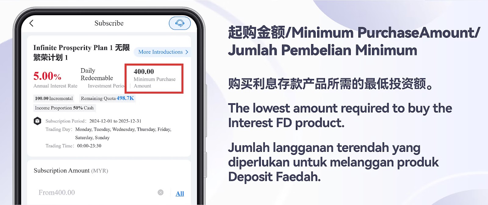 Interest FD H5 Term 5